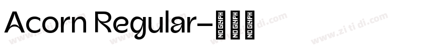 Acorn Regular字体转换